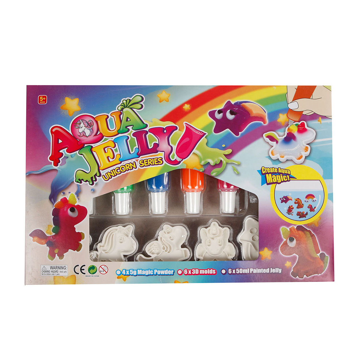 Unicorn eenhoorn 3d aqua gel figuren maken set
