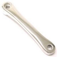 Hulzebos lasco crank links spieloos ruit aluminium 170mm zilver