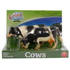 Kids globe koeien zwart wit staand 2stuks 1:32