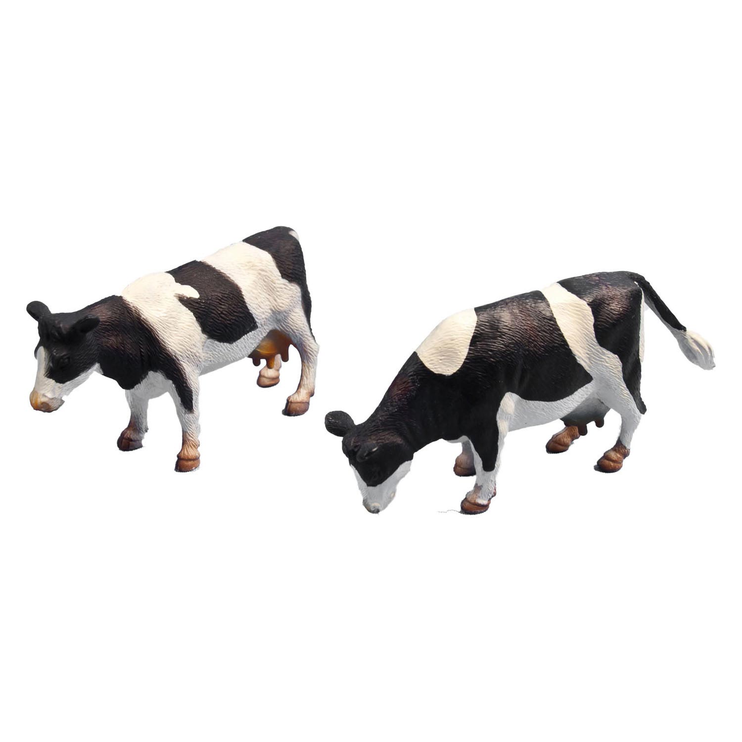 Kids globe koeien zwart wit staand 2stuks 1:32