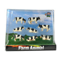 Kids globe koe 1:87 zwart wit ligend en staand
