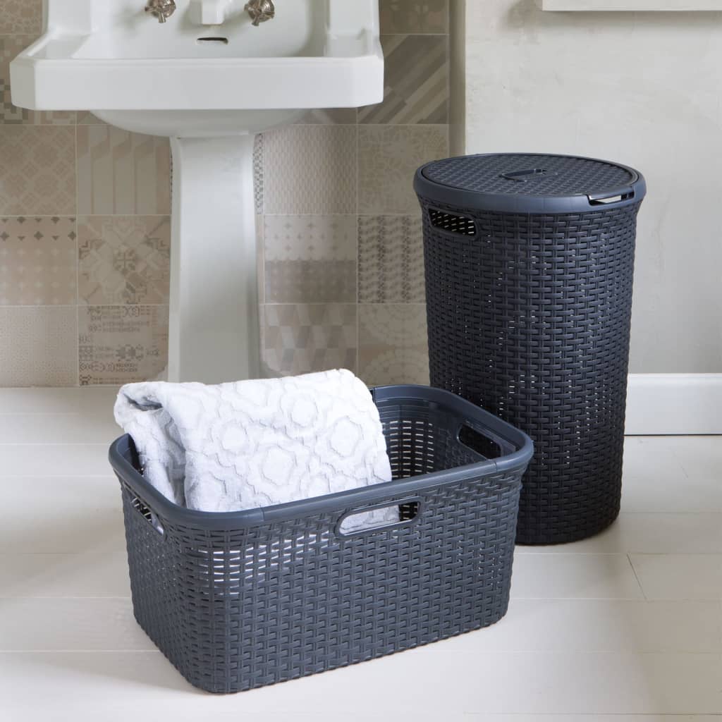 Curver style wasmand 45 l antraciet