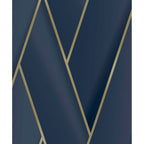 DUTCH WALLCOVERINGS DUTCH WALLCOVERINGS Behang Geometric blauw en goudkleurig