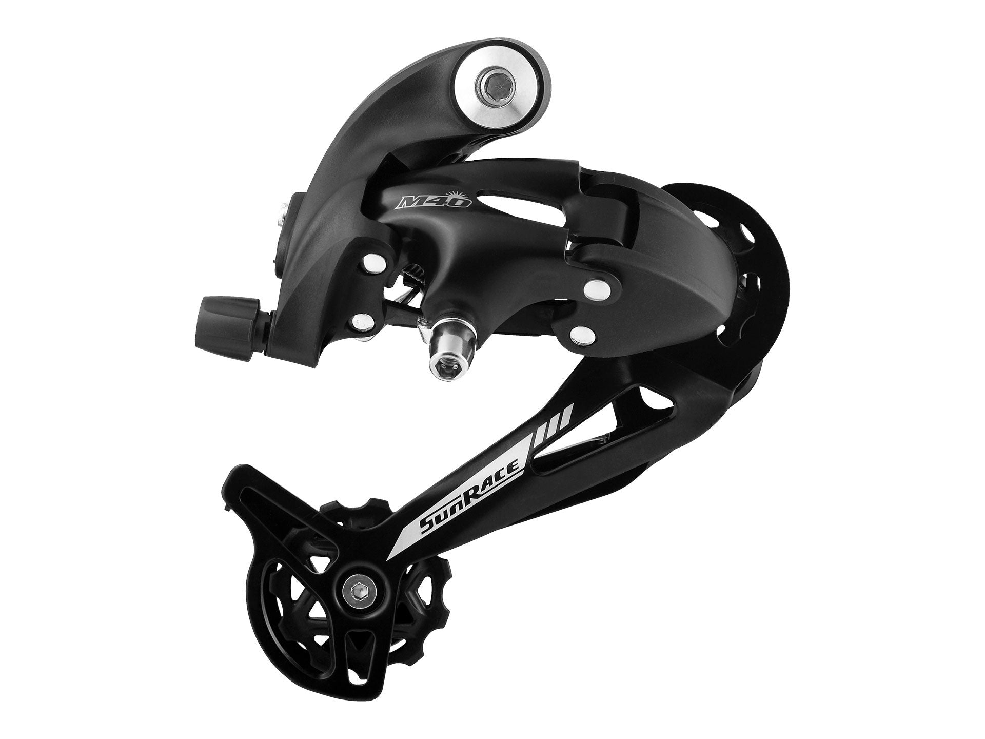 sunrace achterderailleur 7 8v lange kooi bout haak rdm41 blister