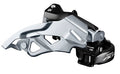 shimano voorderailleur 3 x 9-speed acera t3000 top swing dual pull 48t - zwart zilver