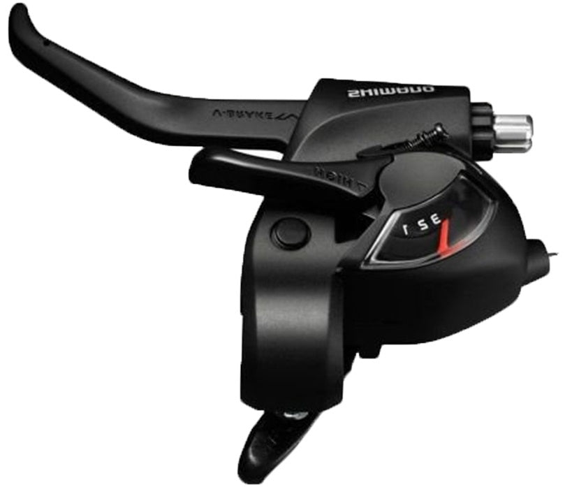 Shimano versteller (links) met remhendel 3 speed tourney st-tx800 - 2-vingers - zwart
