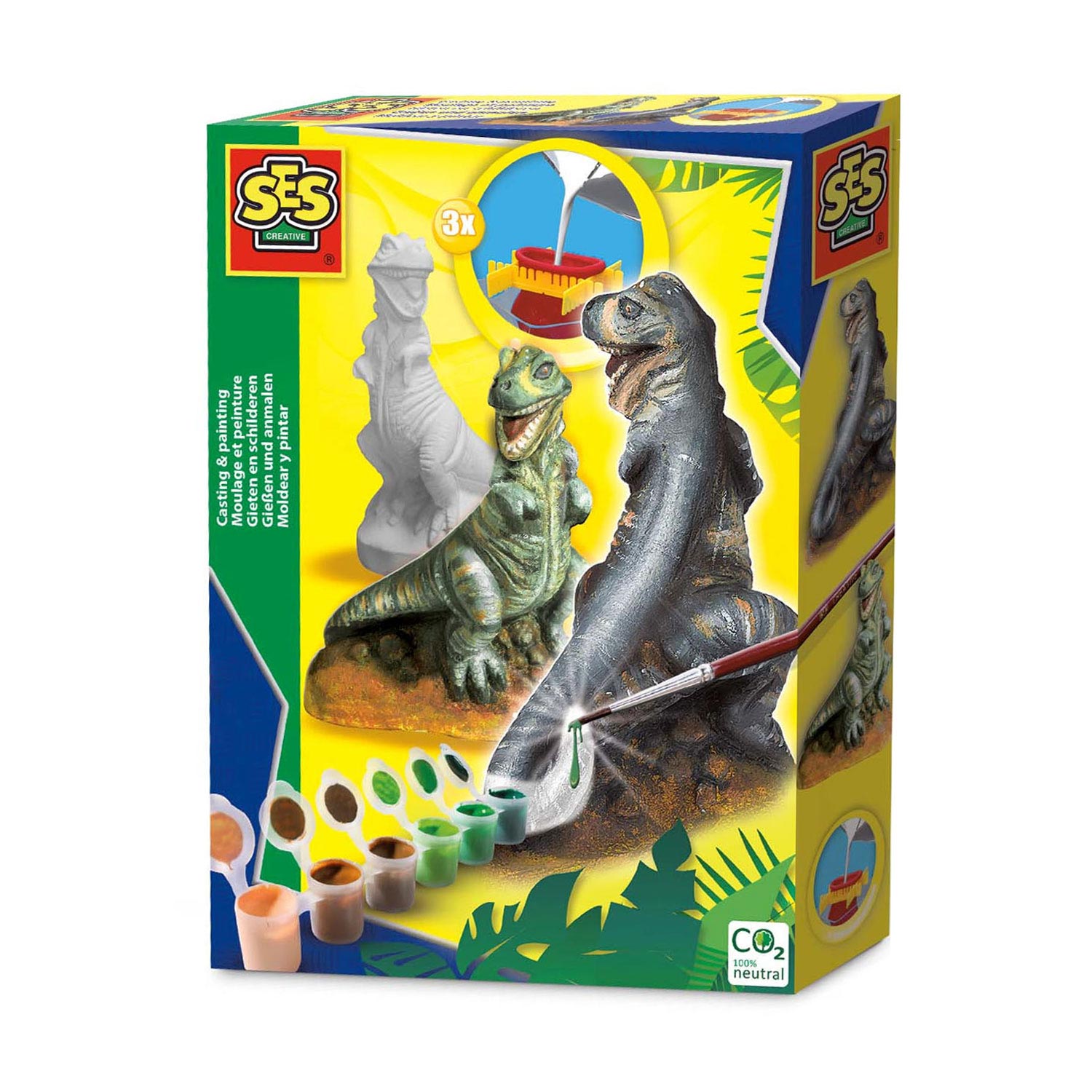 Ses figuren gieten, t-rex