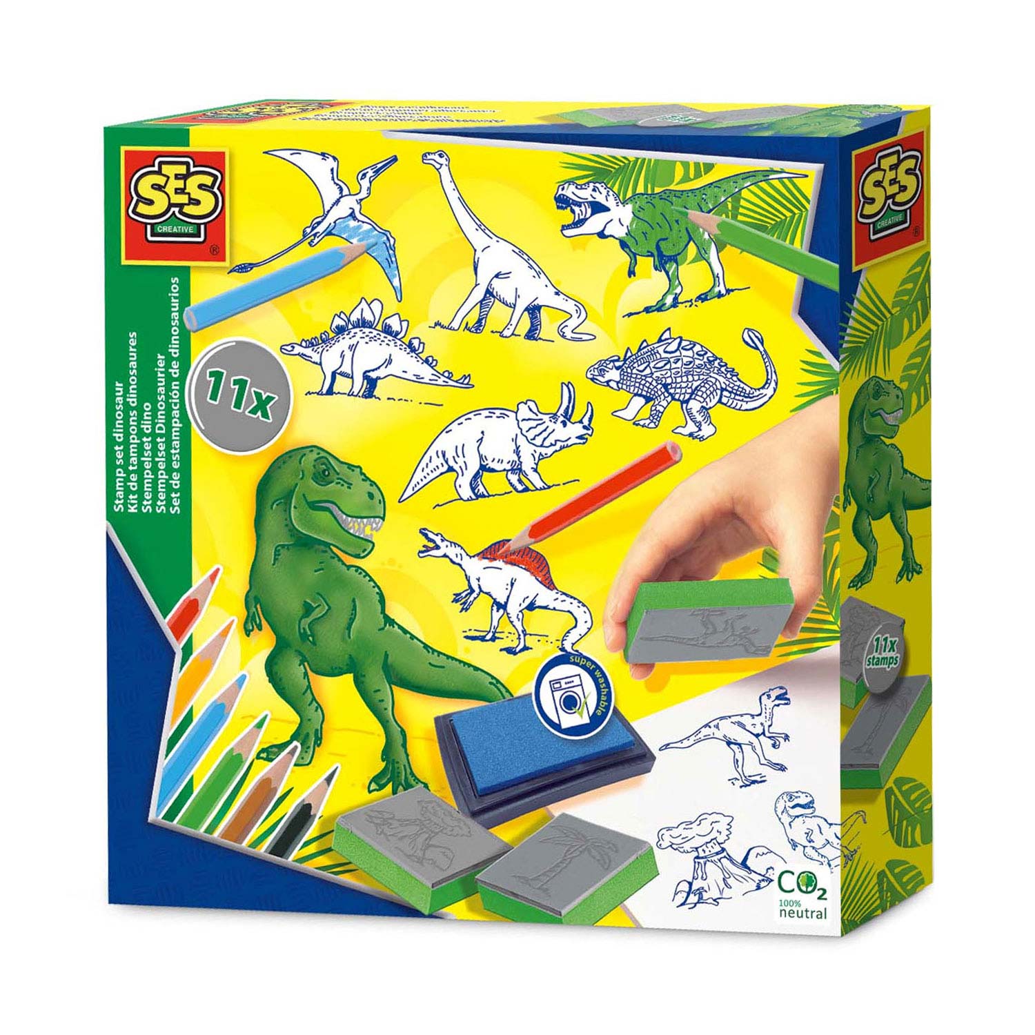 Ses stempelset dino