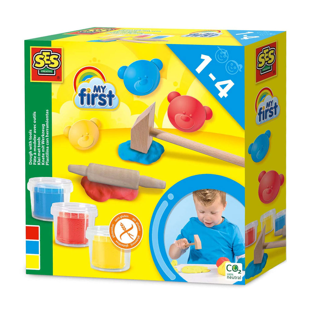 Ses creative ses my first klei met gereedschap - 3 kleipotjes