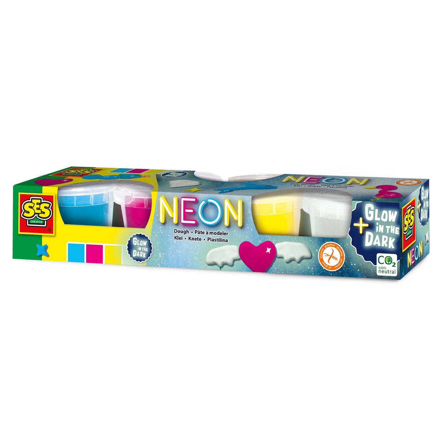 Ses klei – neon en glow in the dark kleiset