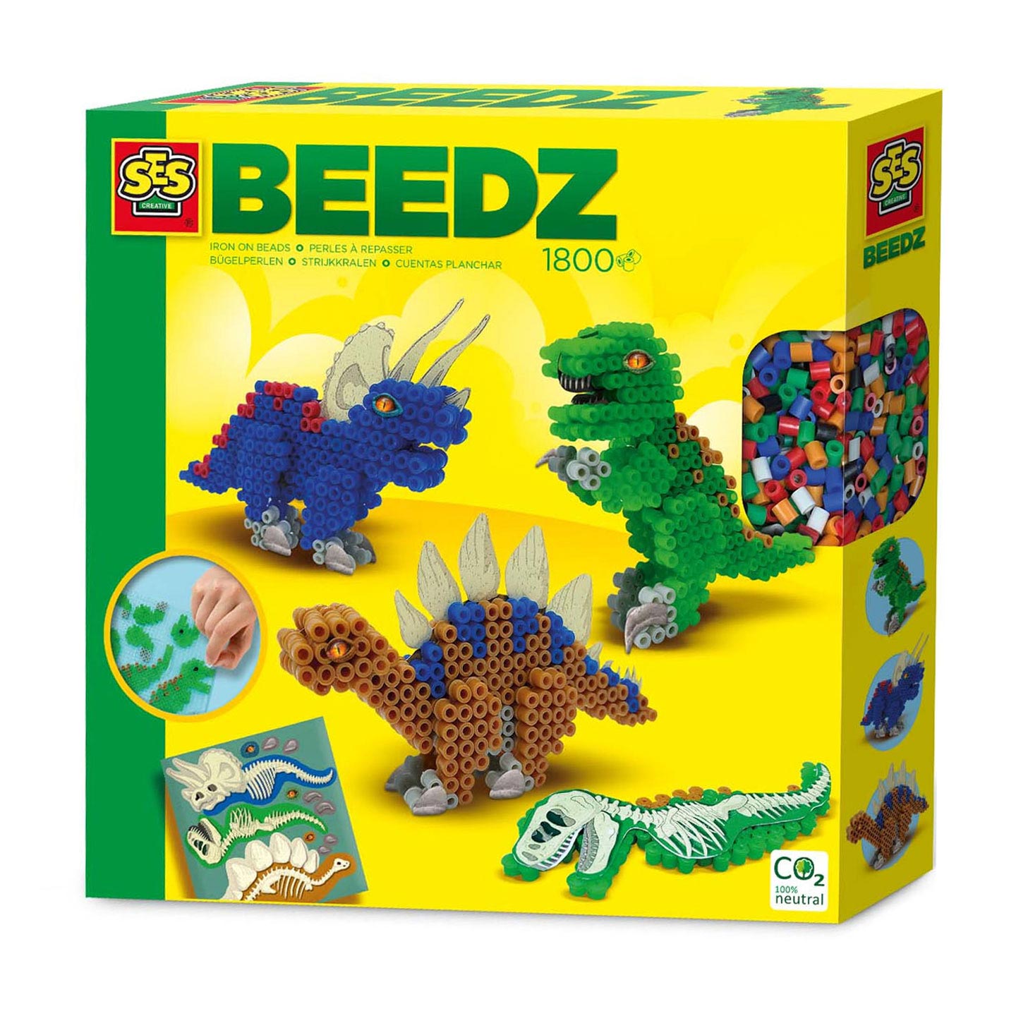 Ses beedz strijkkralen dinos