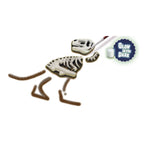 Ses gieten en schilderen - glow in the dark dino skelet