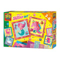 Ses knoeivrije glitter kunst zonder knoeien