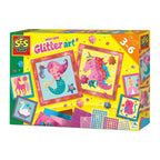 Ses knoeivrije glitter kunst zonder knoeien