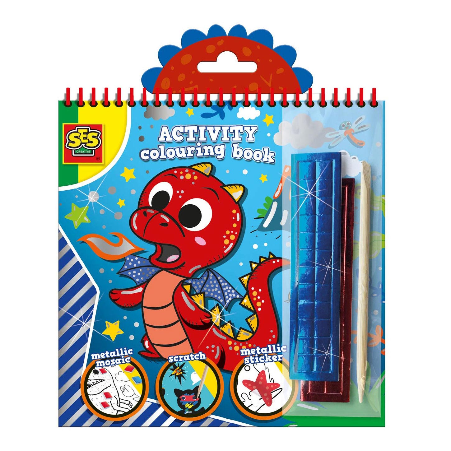 Ses doe kleurboek metallic 3-in-1