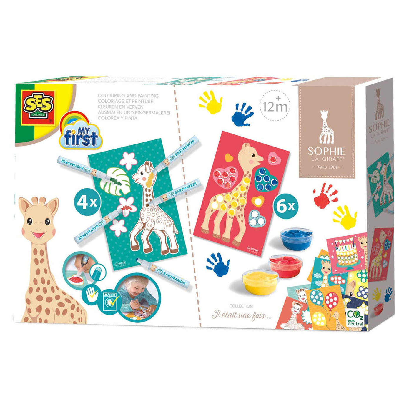 Ses creative ses my first - sophie la girafe - kleuren en verven