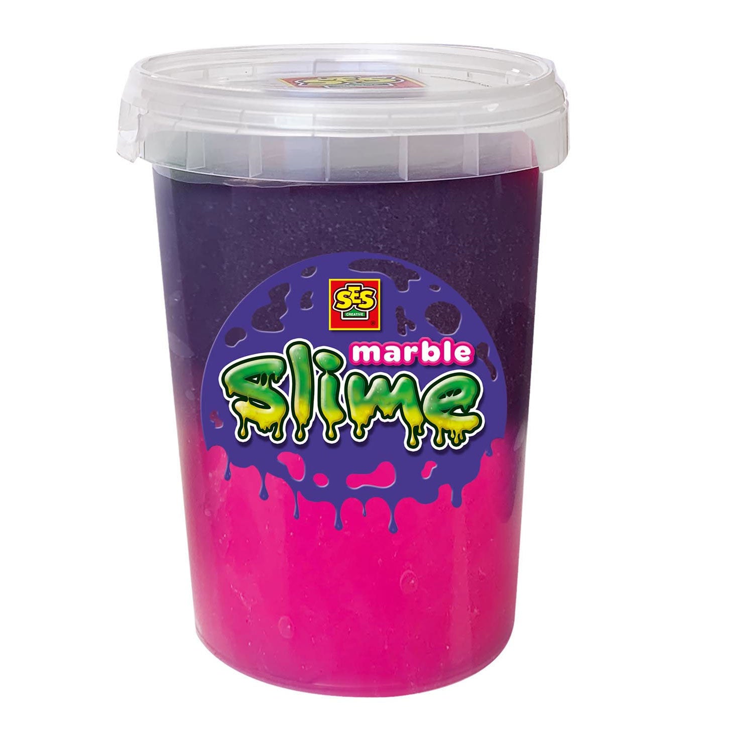 Ses marble slime - roze en paars 200gr