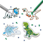 Ses dino stickers maken | 8 stuks
