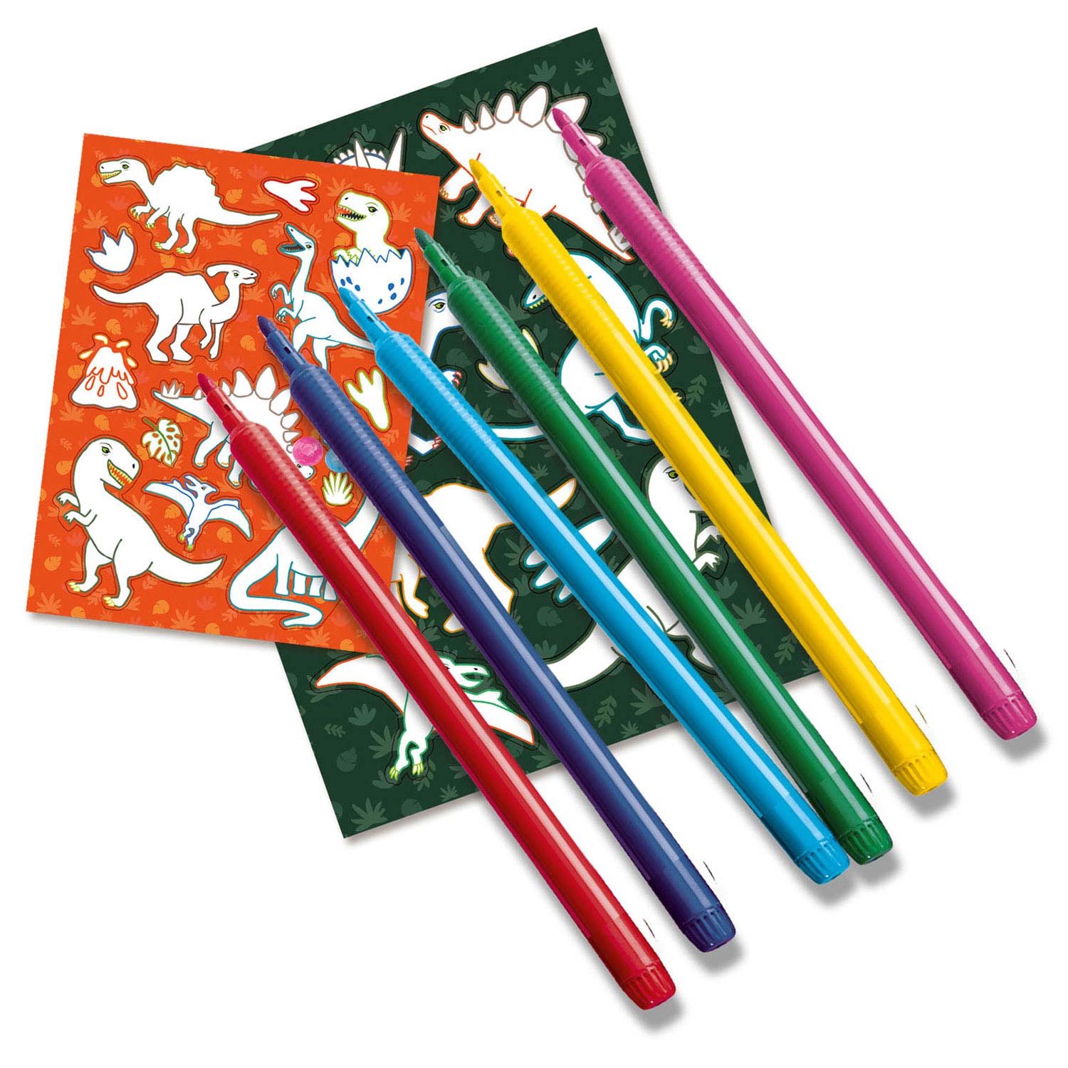 Ses dino stickers maken | 8 stuks
