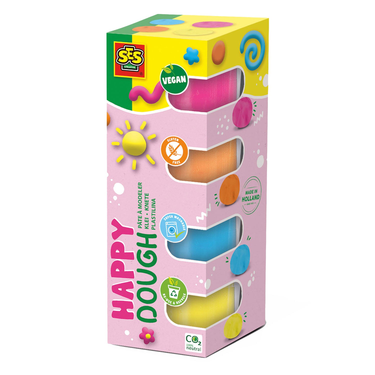 Ses feel good klei - happy (4x90gr)