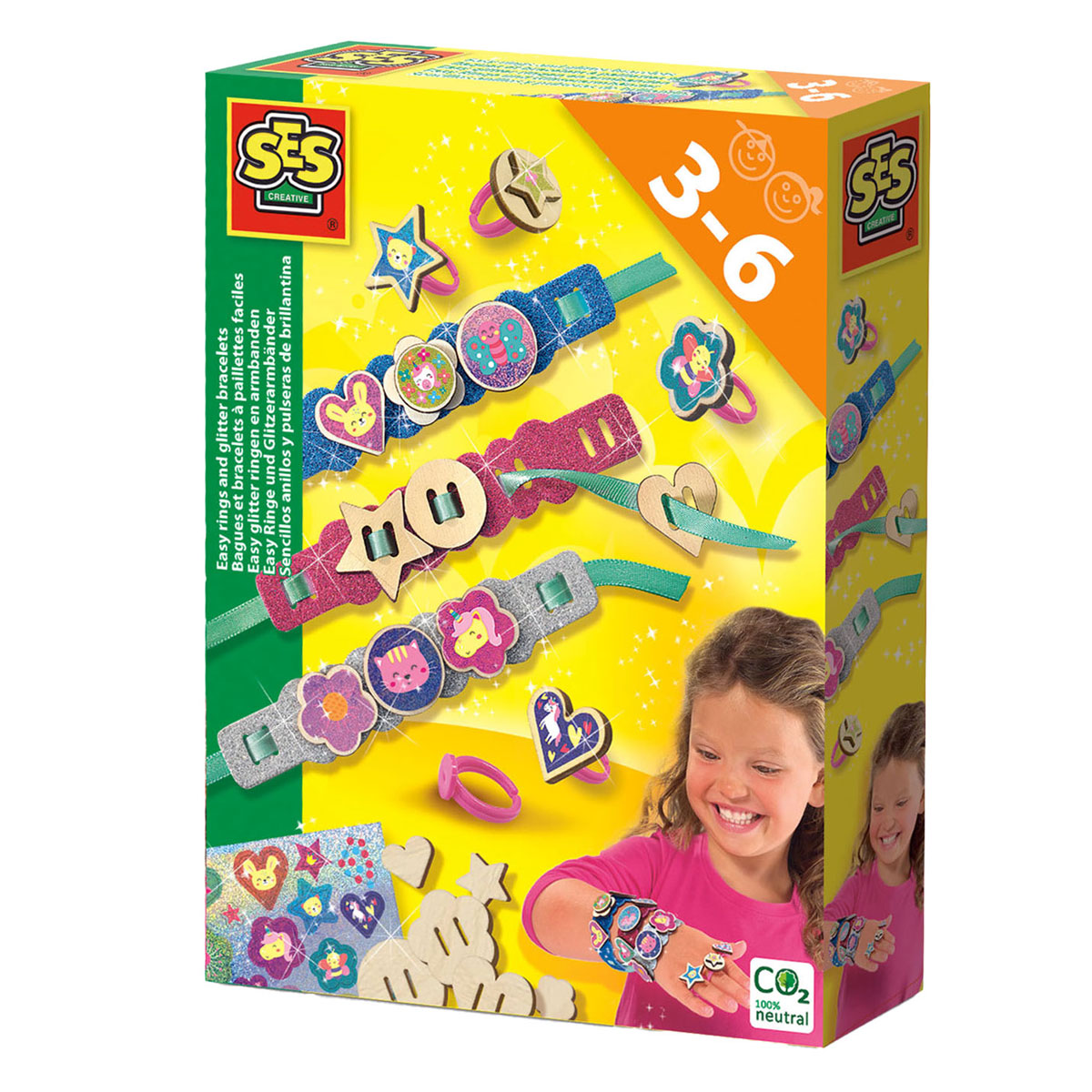 Ses creative ses easy glitter ringen en armbanden