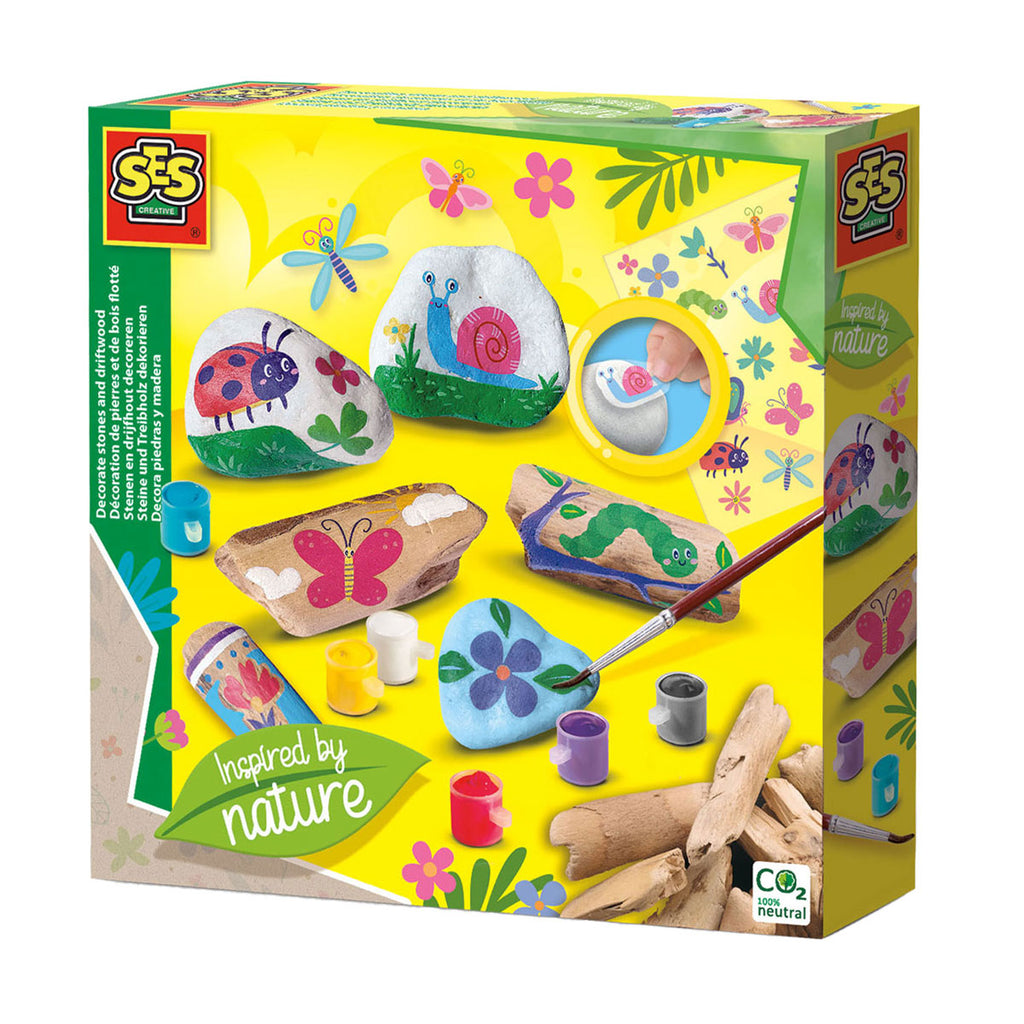 Ses creative ses stenen en drijfhout decoreren - inspired by nature