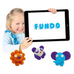 Ses fundo klei - safari dieren