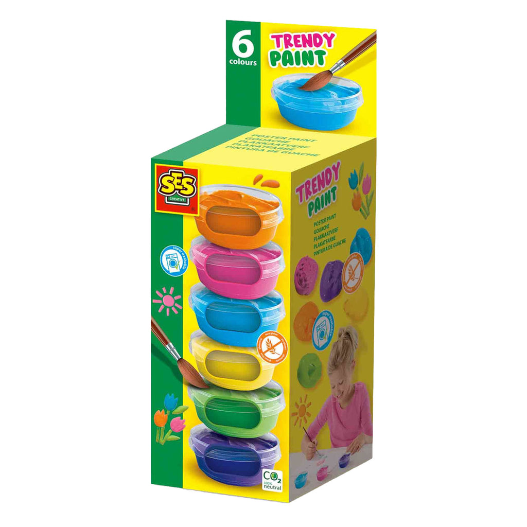 Ses plakkaatverf trendy (6x45ml)