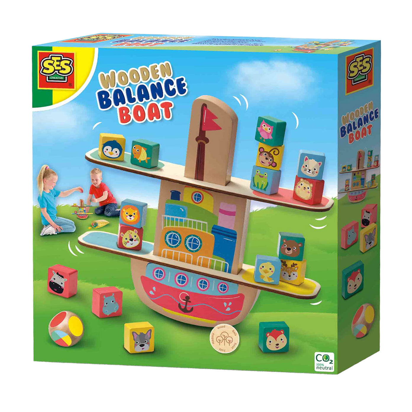 Ses creative ses houten balans boot