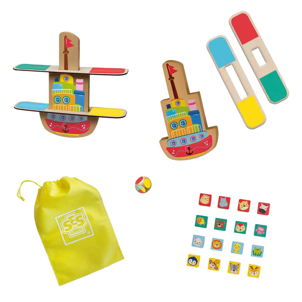 Ses creative ses houten balans boot