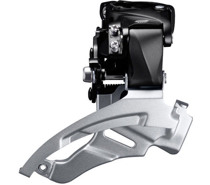 Shimano voorderailleur 3 x 9-speed altus fd-m2000 - top swing - dual pull - met hoge klem - 40t (63-66°) - zwart zilver