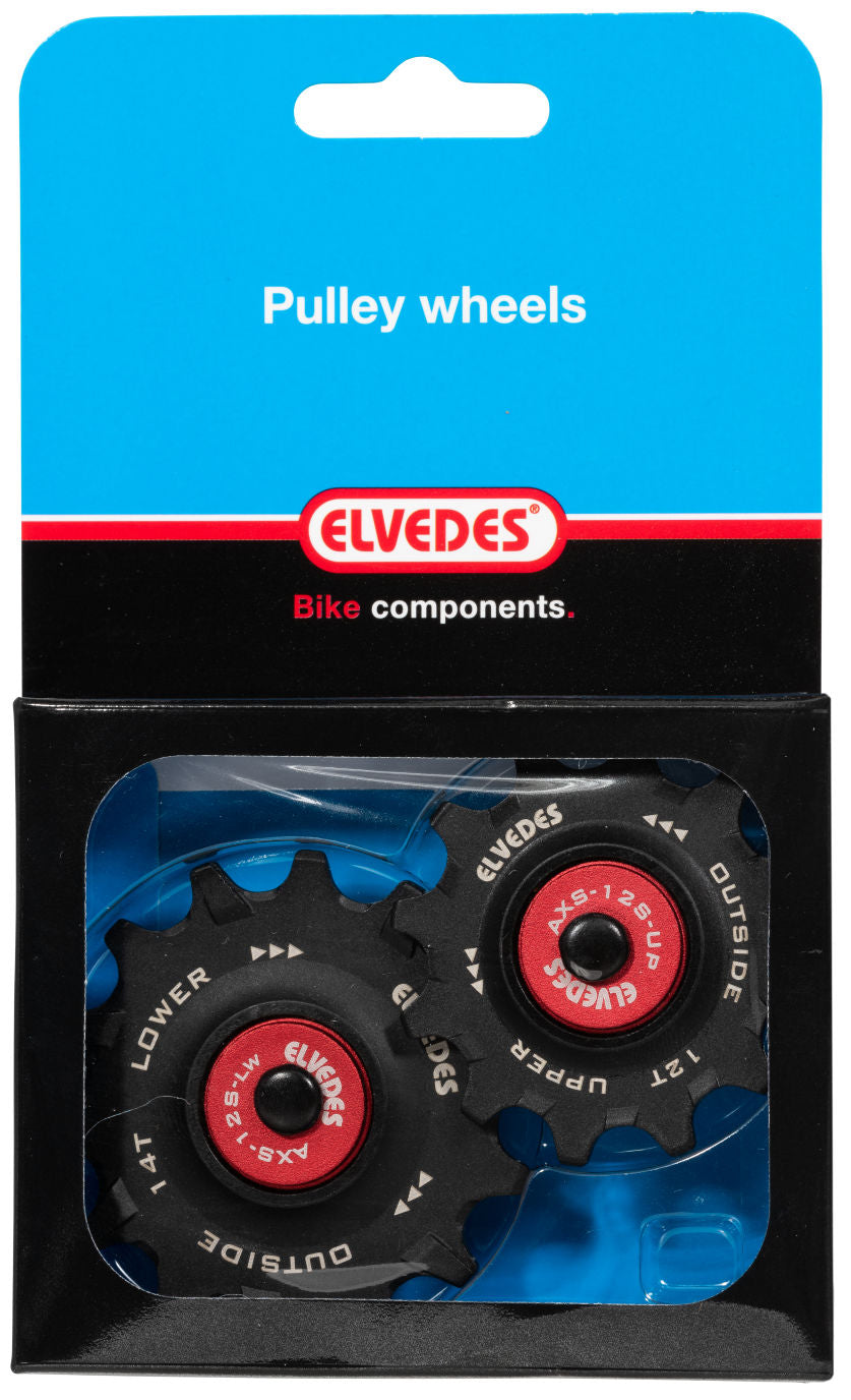 Elvedes set derailleurwieltjes 12T+14T keramisch