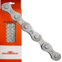 Sunrace Kettingslot 1 2x1 8 CNS 10 - 112 schakels - 370g - Grijs