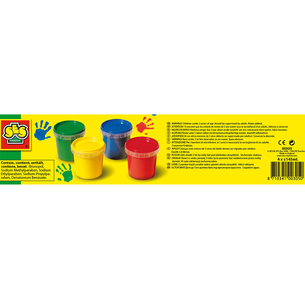 Ses vingerverf 4 kleuren a 150ml