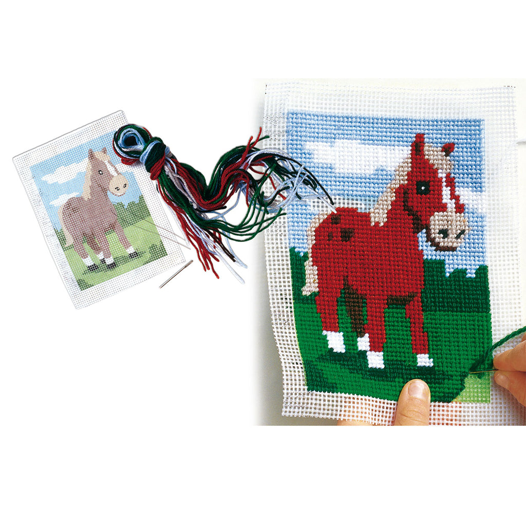Ses creative borduren van een paard