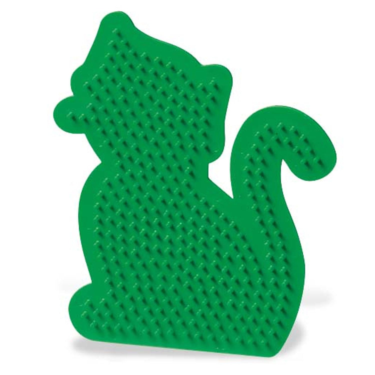 Ses strijkkralen bord kat
