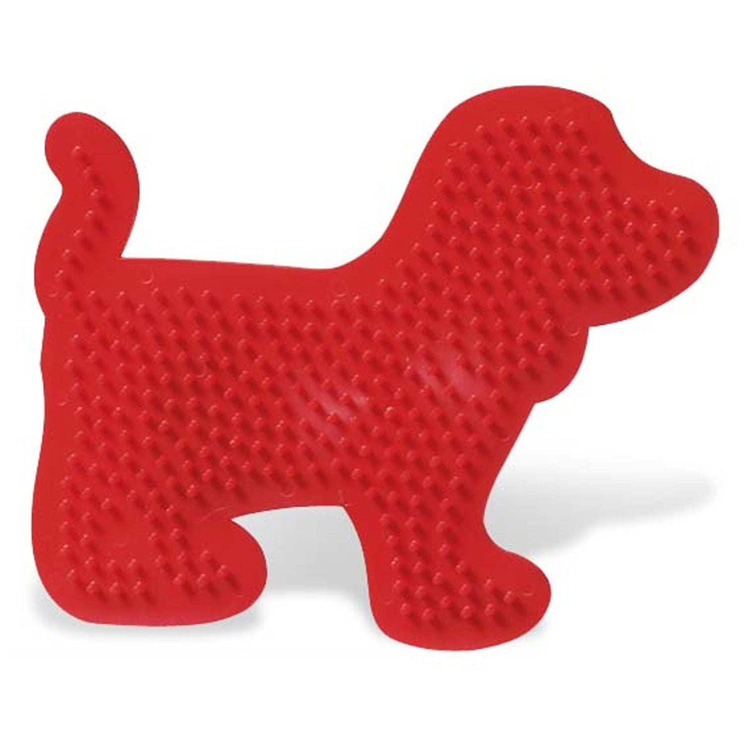 Ses strijkkralen bord hond