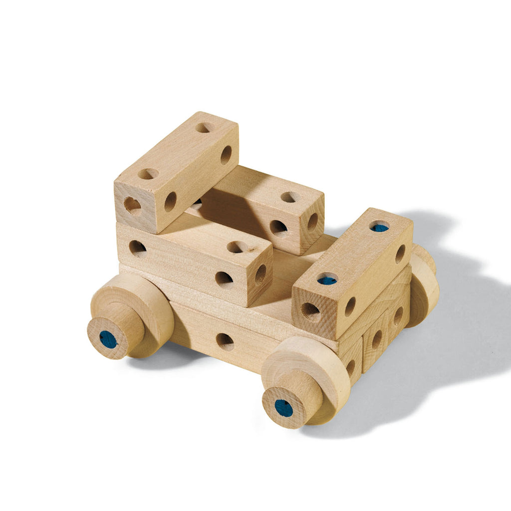 Ses houten knutselset