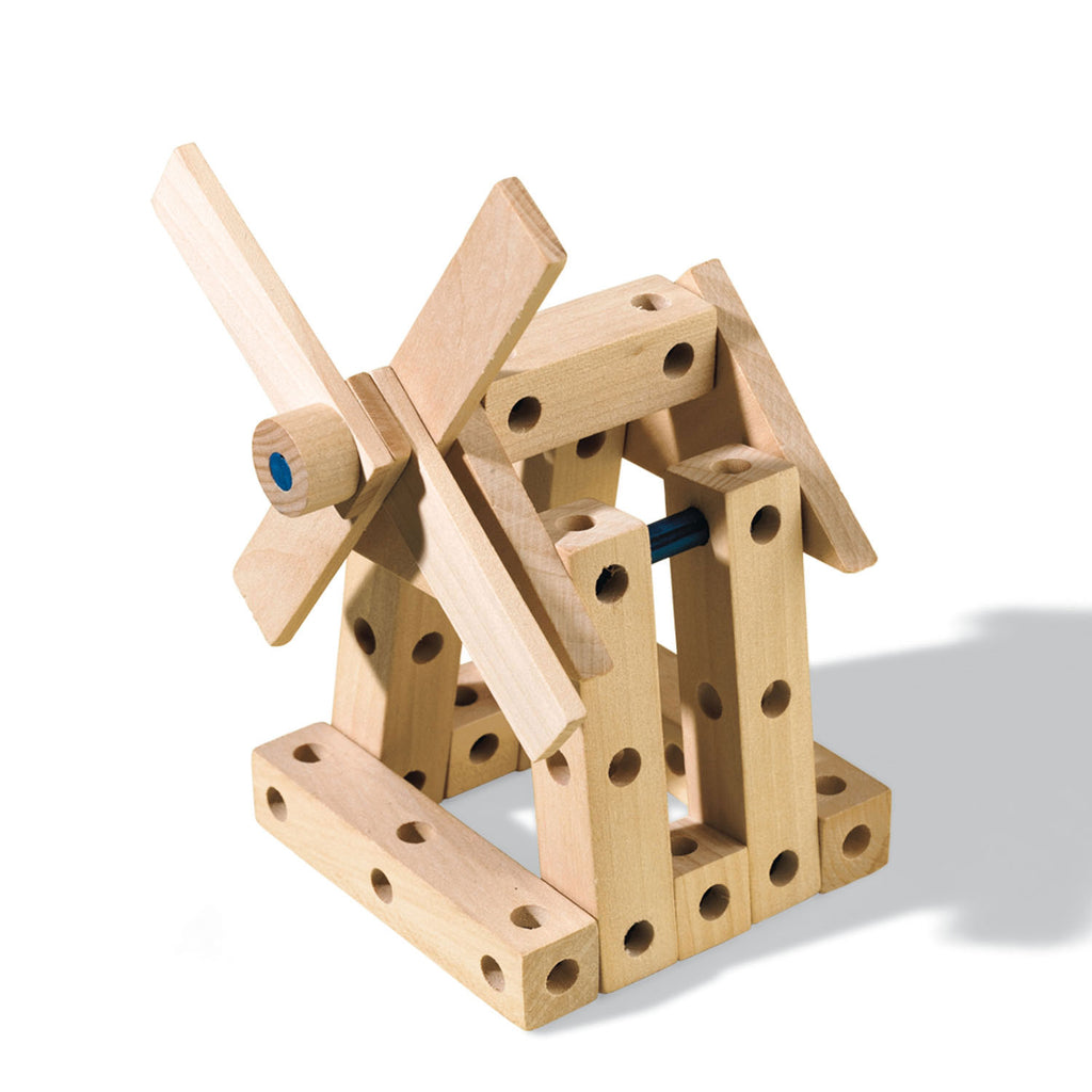 Ses houten knutselset