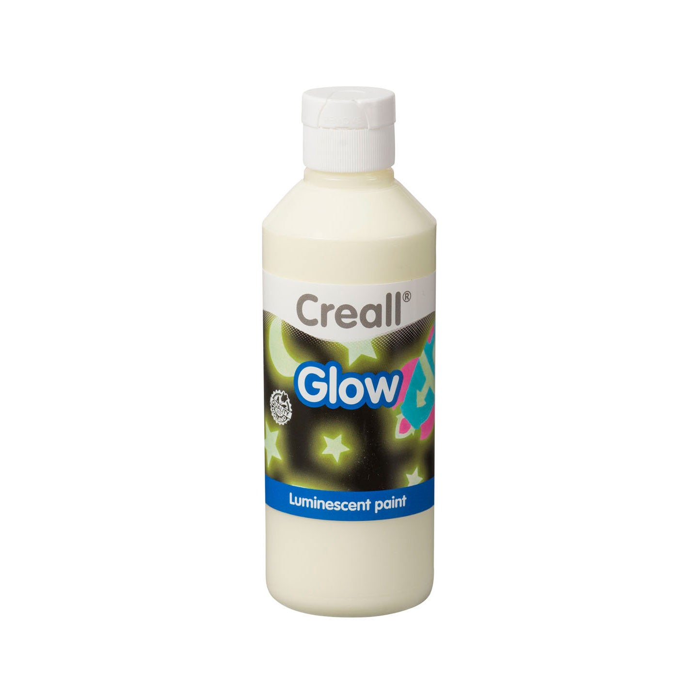 Creall glow in the dark verf groen-geel