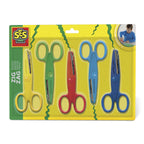 Ses zigzag scharen set a 5 stuks