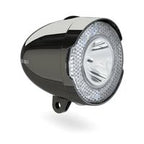 koplamp 706-B Retro 15 lux led batterij chroomzwart