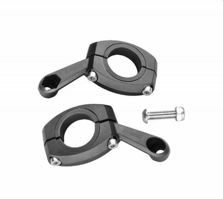 busch + müller lamphaak b m stuurbevestiging aluminium 25.4mm 31.8mm zwart