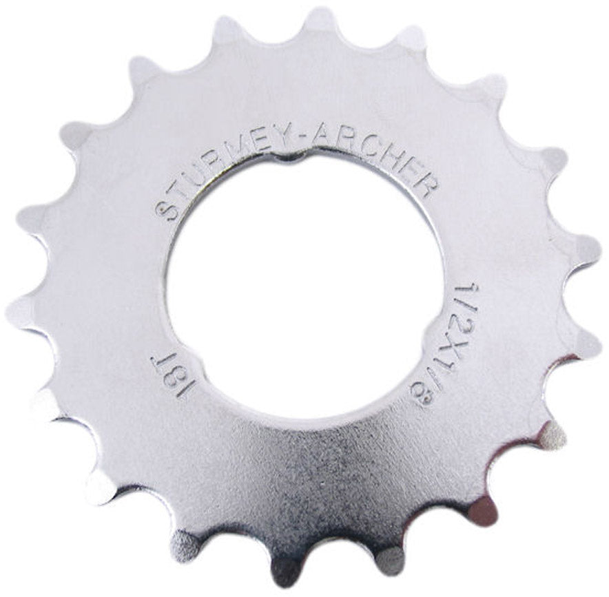 Sturmeyarcher tandwiel sturmey archer 18t - 1 8 vlak model - chroom