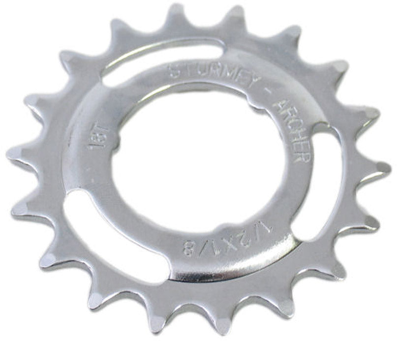 Sturmey archer tandwiel 18t - 1 8 doorgezet - chroom