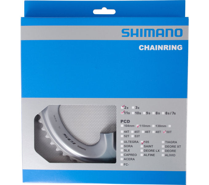 shimano kettingblad 50t 105 fc-r7000 - zilver