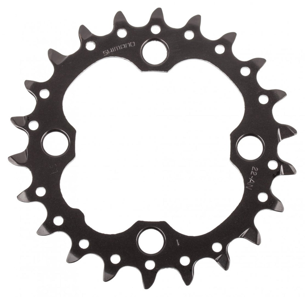 Shimano kettingblad fc-m672 deore 22t 64mm zwart y1nw22000