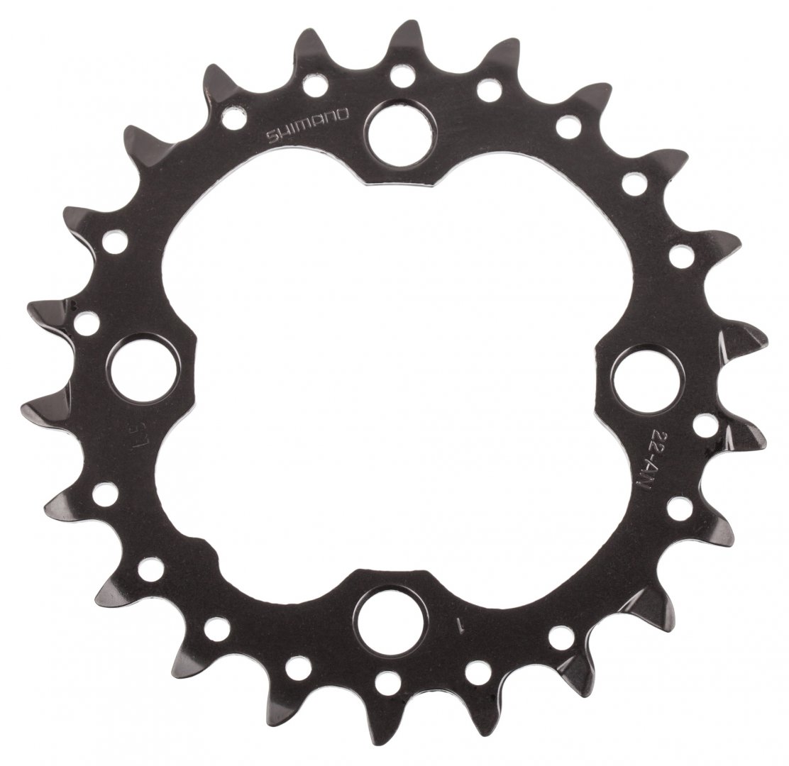 Shimano kettingblad fc-m672 deore 22t 64mm zwart y1nw22000