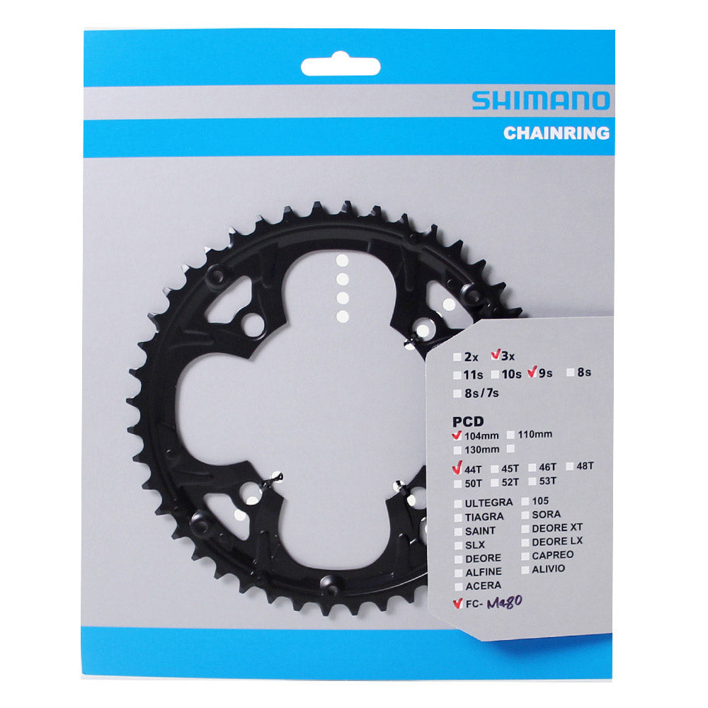 Shimano kettingblad 9V FFC-M480 44T staal 4-arm zw