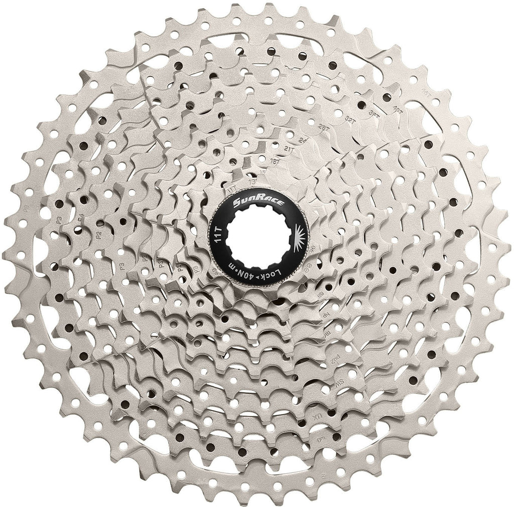 SunRace csms8 cassette 11 speed 11-46t. zilver in box